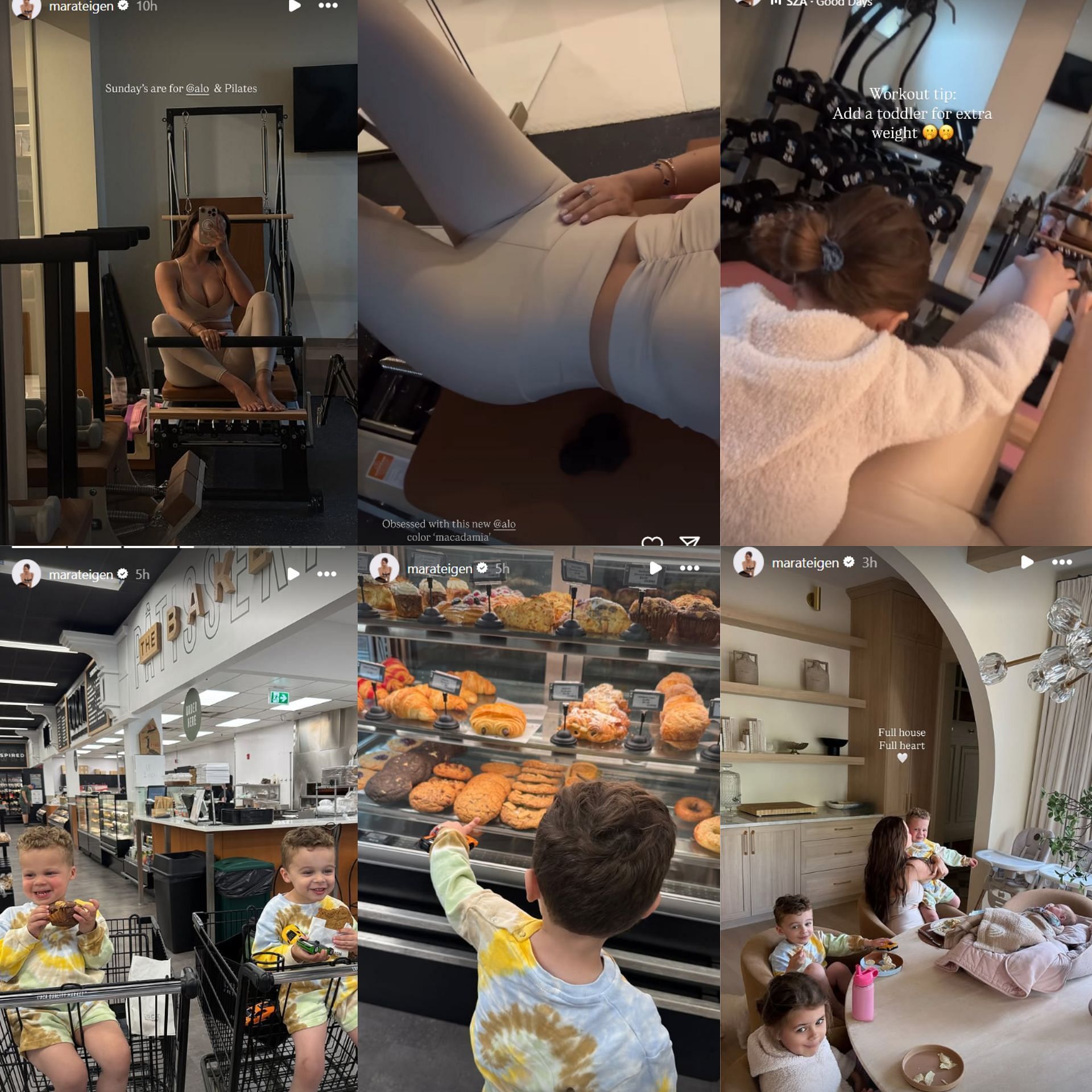 Mara spends time with Kids (source: Instagram @marateigen)